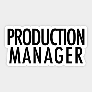 Production Manager Sticker